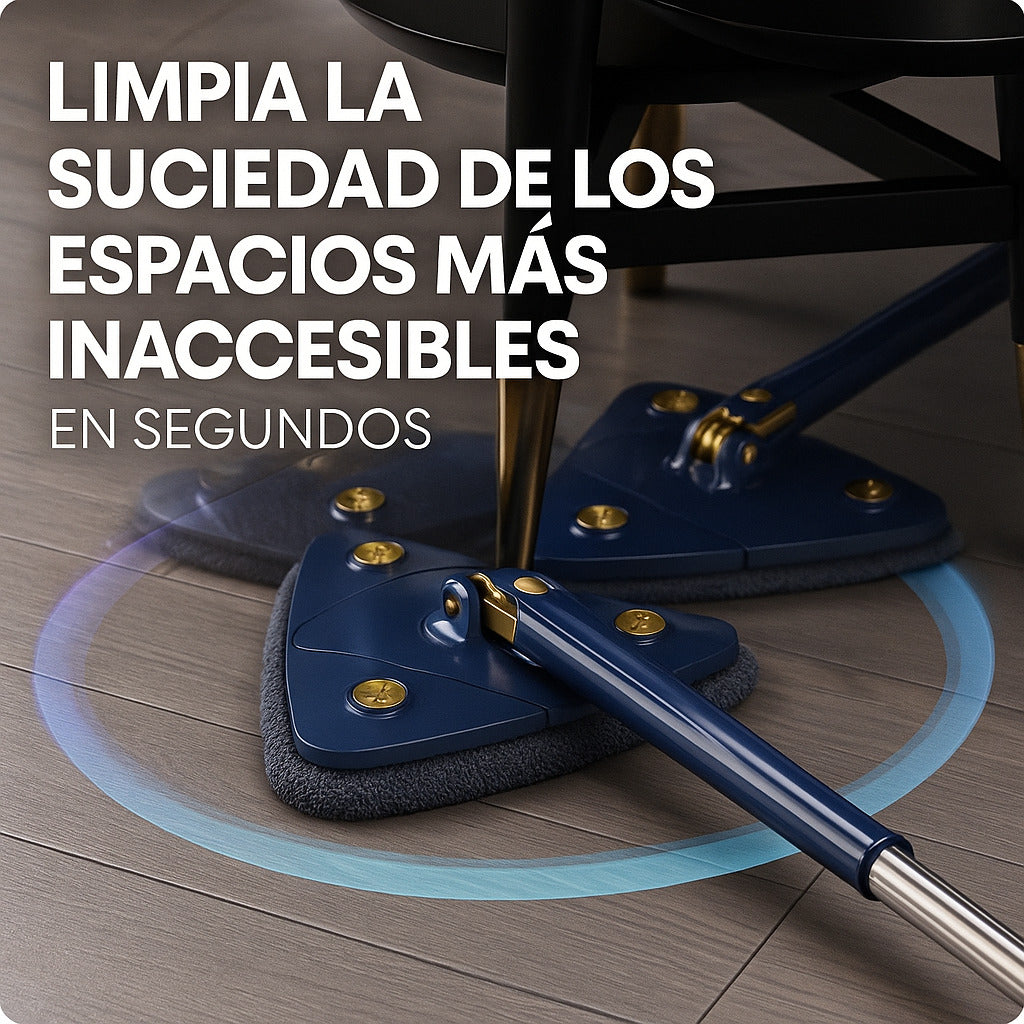 🫧FREGONA LUXE TRIANGULAR 360º + 5 RECAMBIOS GRATIS🫧