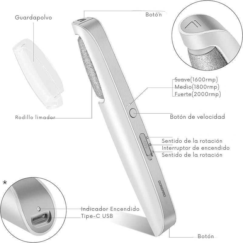 💎PediLuxe Limadora de callos + DEPILADORA GRATIS💎